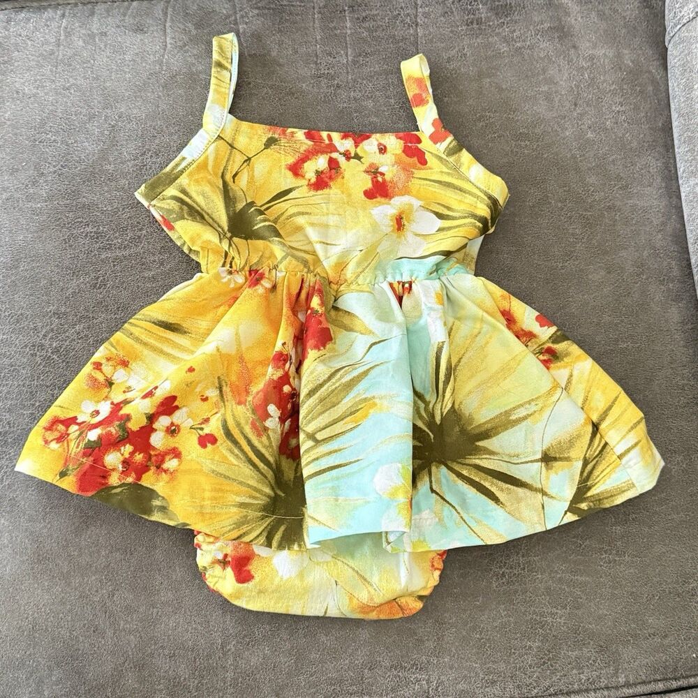 Baby Girl Tulle Dress Floral Party Wedding 6-12 Months Princess Cute - Picture 5 of 6